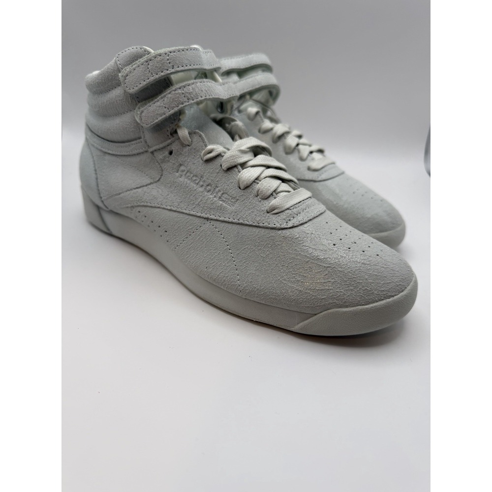 Vintage Reebok Freestyle Hi White High Tops Women's 8.5 Y2K 80s Retro Fitness